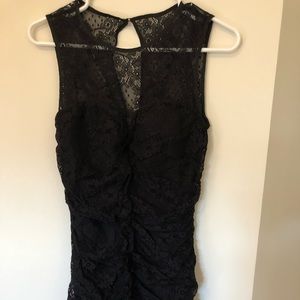 Black lace dress